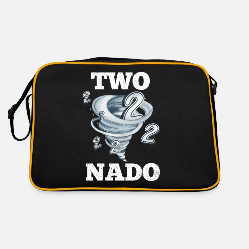 2nd Birthday Tornado Retro Bag