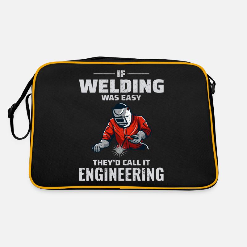 Schweißschweißer Metallbau Eisenarbeiter Retro Tasche