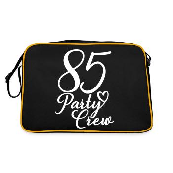 85 Party Crew 85th Birthday Party 85 Years Old - Retro Bag - black/gold - Back