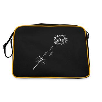 Magic Wand, Lightning, ZAP! - Retro Bag - black/gold - Back