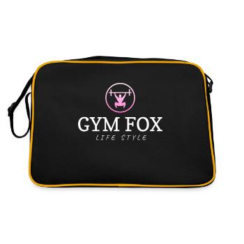 GYM FOX - Motivating Gym and Fitness Designs - Retro Bag - black/gold - Back