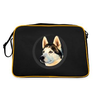chien de traîneau - Sac Retro - noir/or - Dos