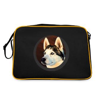 chien de traîneau - Sac Retro - noir/or - Dos