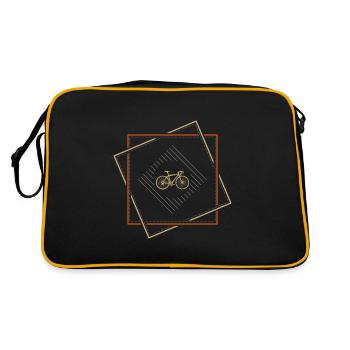 Square Bike Square - Chemise Premium - Sac Retro - noir/or - Dos