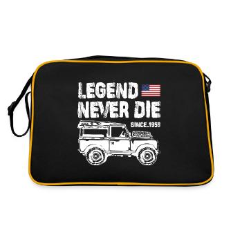 Jeep Legend Never La - Sac Retro - noir/or - Dos
