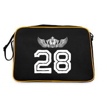 28 Couronne numérique - Sac Retro - noir/or - Dos