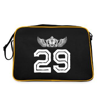 29 Number crown - Retro Bag - black/gold - Back