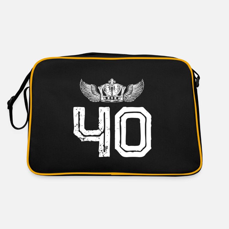 40 Couronne de numéros Sac Retro