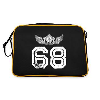 68 Couronne numérique - Sac Retro - noir/or - Dos