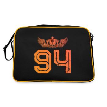 94 Couronne numérique - Sac Retro - noir/or - Dos