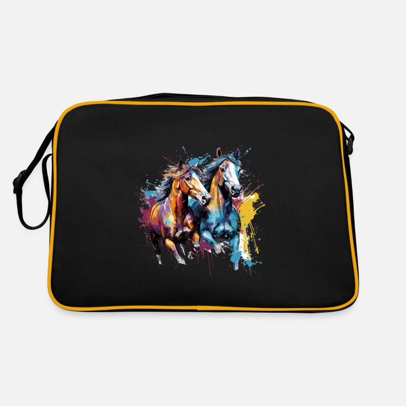 Pferd, Pferde Retro Tasche