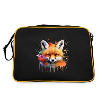 fox, pup - Retro Bag - black/gold - Back