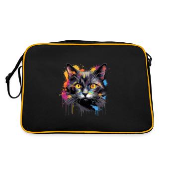 chat noir - Sac Retro - noir/or - Dos
