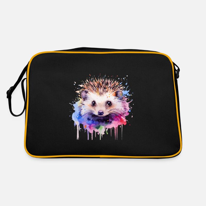 Igel, niedlicher Igel Retro Tasche