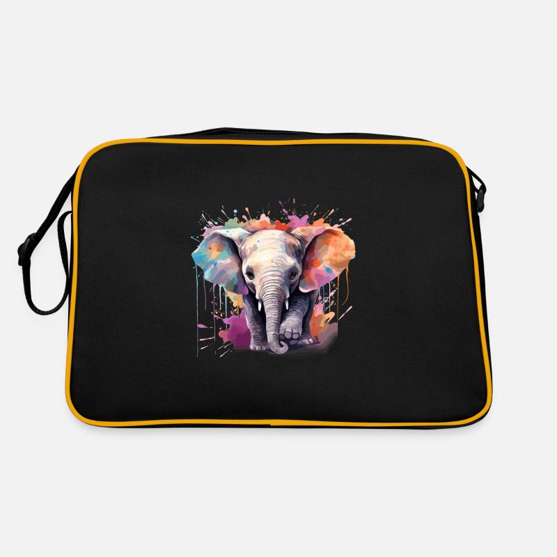 Baby-Elefant Retro Tasche