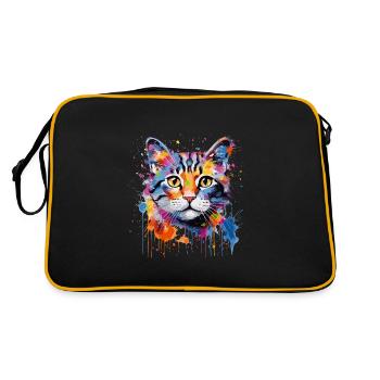 Chat mignon - Sac Retro - noir/or - Dos