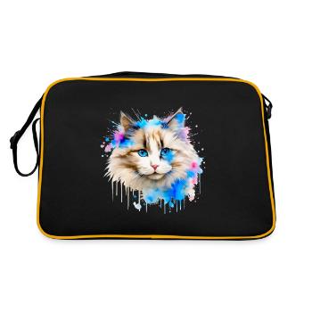 chat ragdol - Sac Retro - noir/or - Dos