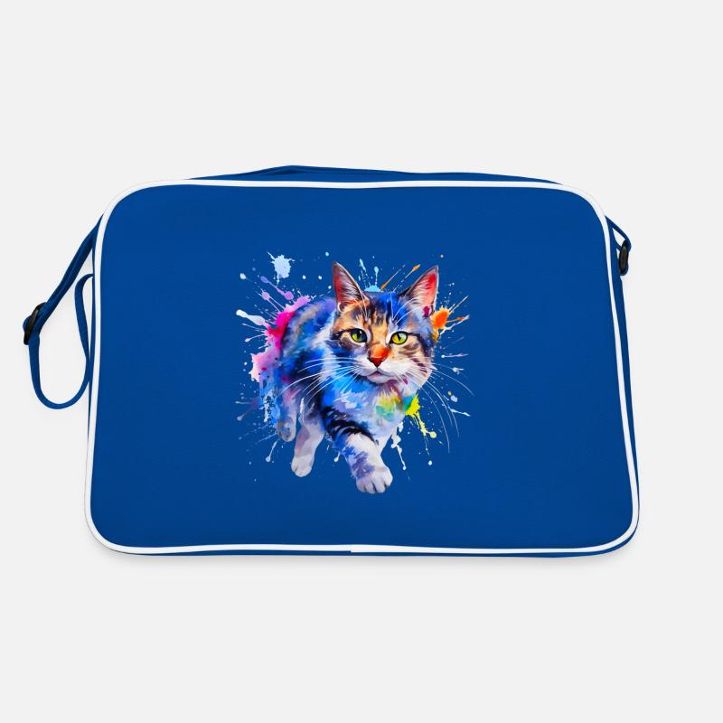 cat, kitten Retro Bag