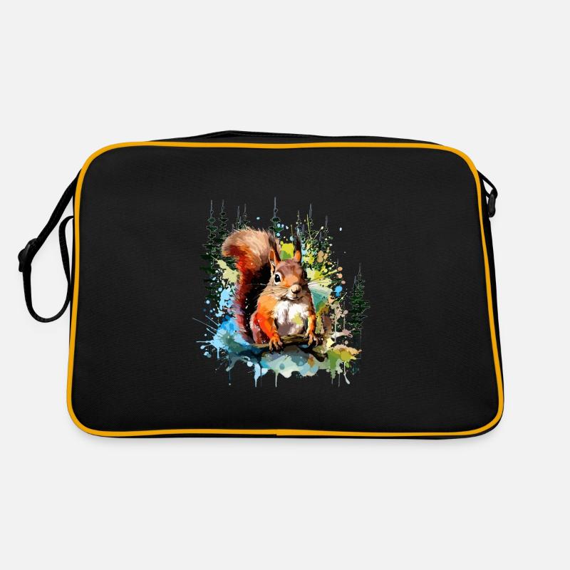Eichhörnchen Retro Tasche