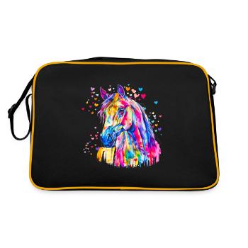 Colorful Horse - Retro Bag - black/gold - Back