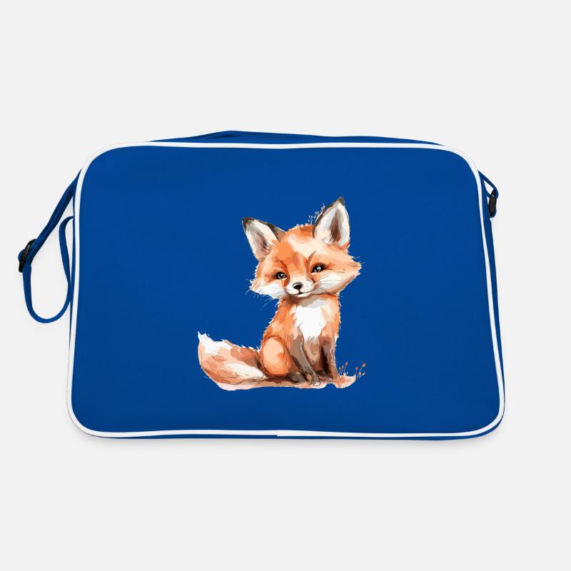 Baby fox, cute little fox Retro Bag