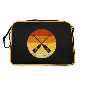 Paddle Boat Dragon Icône Vintage Vintage Old School - Sac Retro - noir/or - Dos