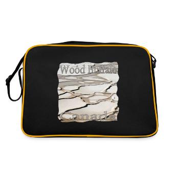 Wood Buffalo National Park Salt Plains, Canada - Retro Bag - black/gold - Back