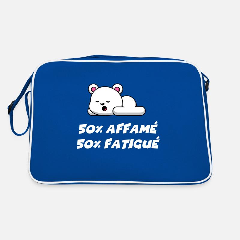 50% affamé 50% fatigué Sac Retro