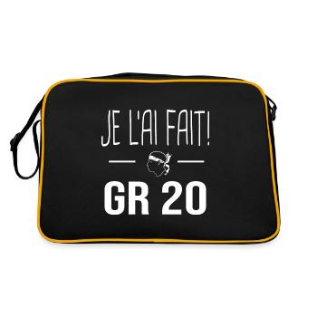 je l'ai fait GR20 Cadeau randonnée GR 20 Corse - Sac Retro - noir/or - Dos