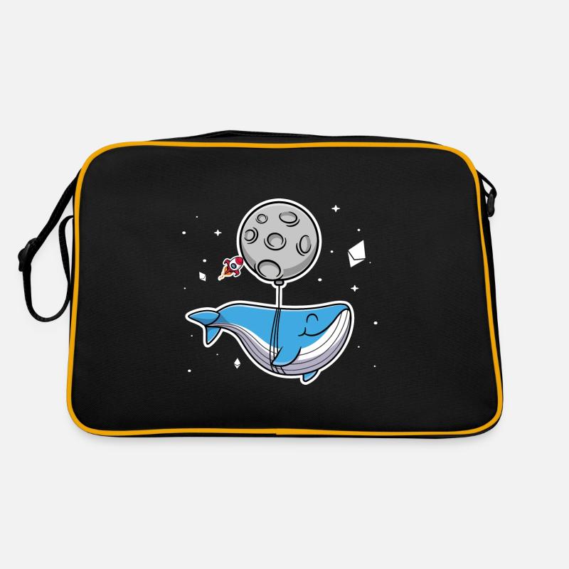 Baleine du Web3 vers la lune et Ethereum Crypto Sac Retro