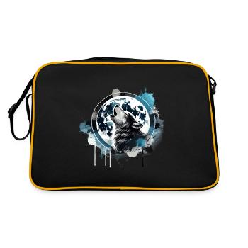 loup hurlant - Sac Retro - noir/or - Dos