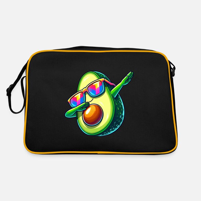 Lunettes de soleil Cool Avocado Dab Arc-en-ciel Sac Retro