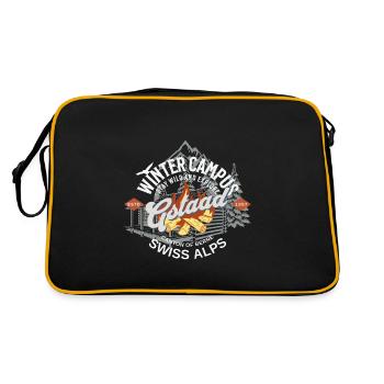 Gstaad winter campus outdoor coul - Retro Bag - black/gold - Back