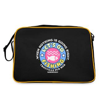 Let's go fishing - Sac Retro - noir/or - Dos