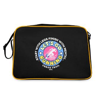 Let's go running - Sac Retro - noir/or - Dos