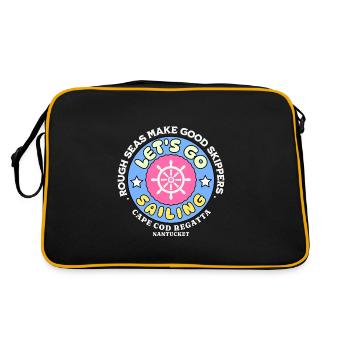 Let's go sailing - Sac Retro - noir/or - Dos