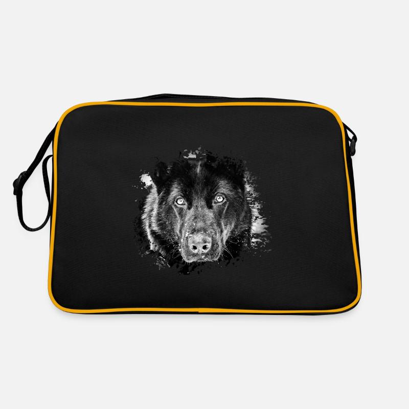 German shepherd Retro Bag