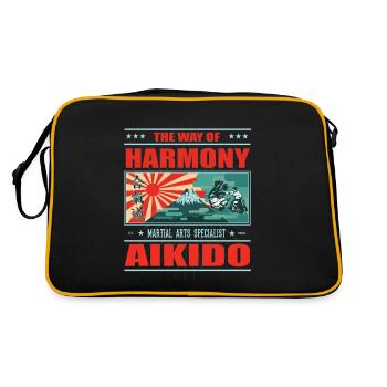 L’Aïkido le chemin de l’harmonie - Japan Design - Sac Retro - noir/or - Dos