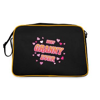 Meilleure grand-mère de tous les temps, meilleure grand-mère au monde Design - Sac Retro - noir/or - Dos