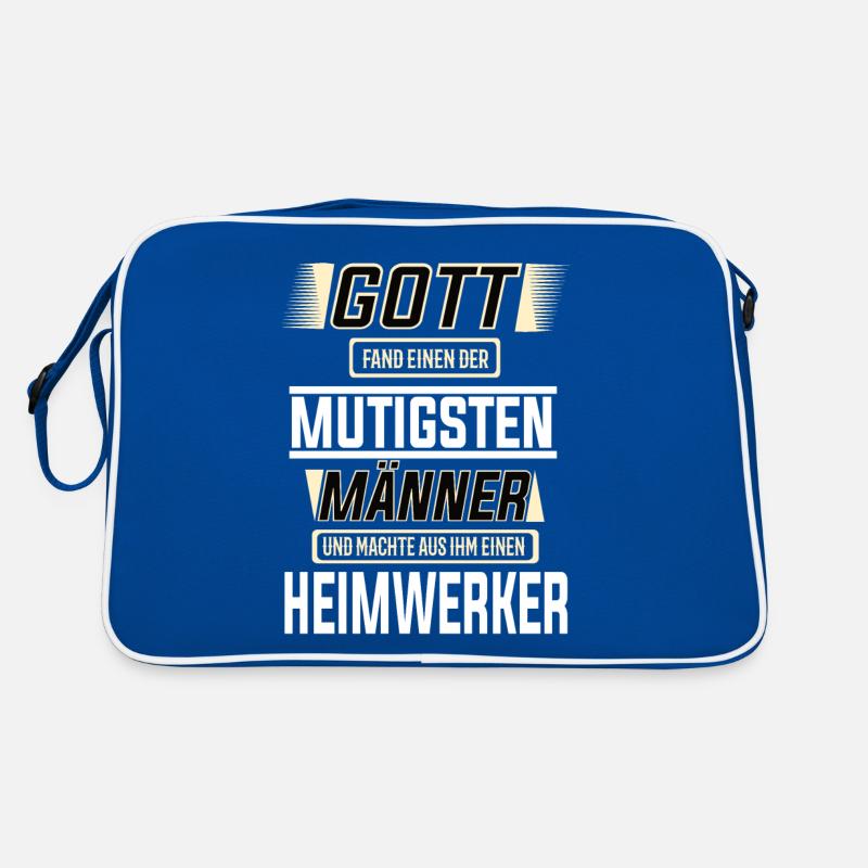 Heimwerker, einer der mutigsten Männer der Welt Retro Tasche
