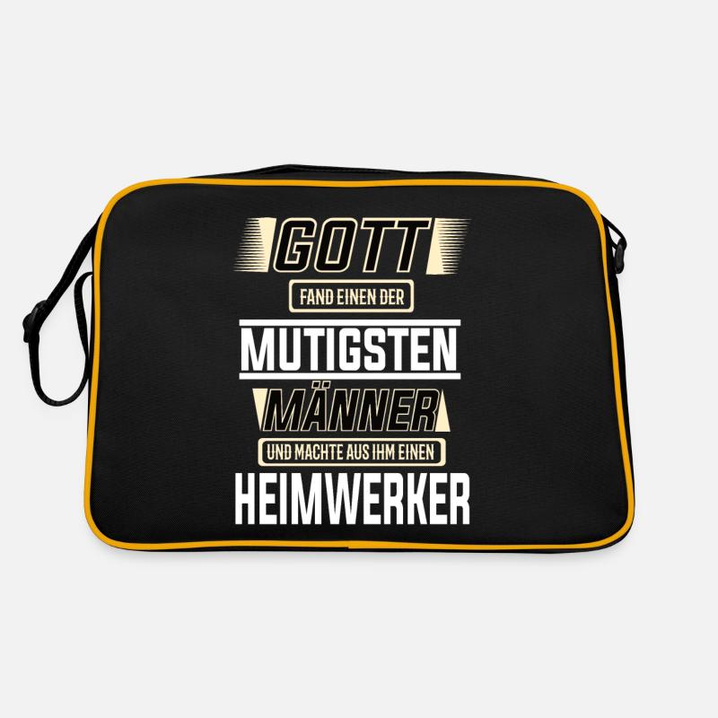 Heimwerker, einer der mutigsten Männer der Welt Retro Tasche