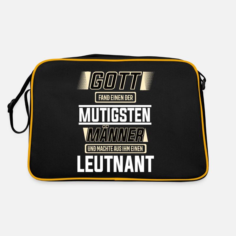 Leutnant, einer der mutigsten Männer der Welt Retro Tasche
