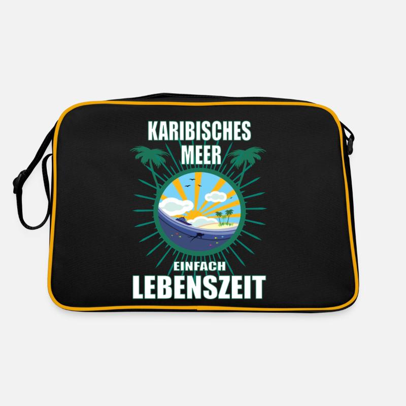 Karibisches Meer - einfach Lebenszeit Retro Tasche