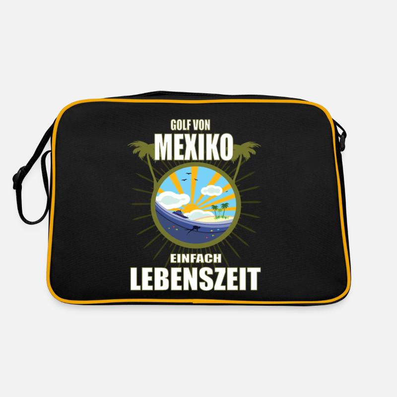 Golf von Mexiko, einfach Lebenszeit Urlaubs Design Retro Tasche