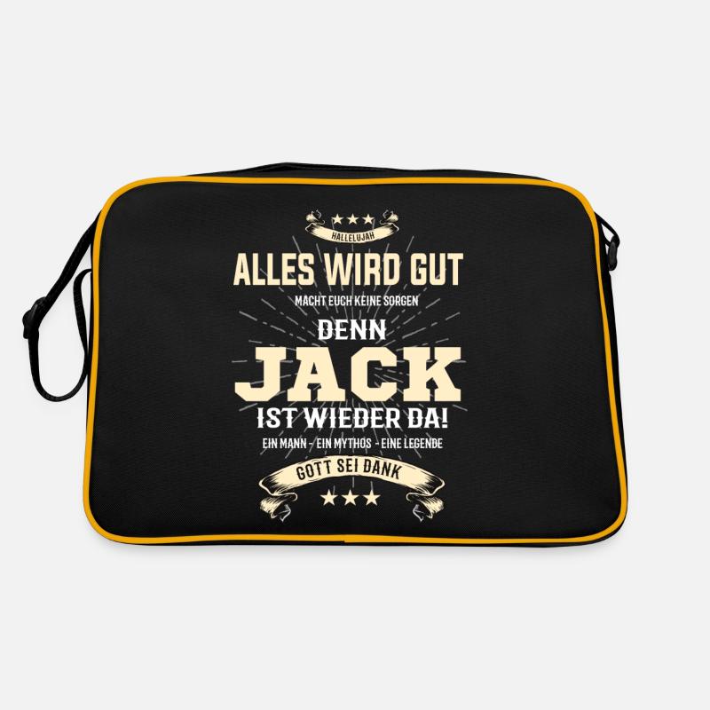 Alles wird gut denn Jack ist wieder da Retro Tasche
