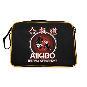 L’Aïkido, la voie de l’harmonie - Sac Retro - noir/or - Dos