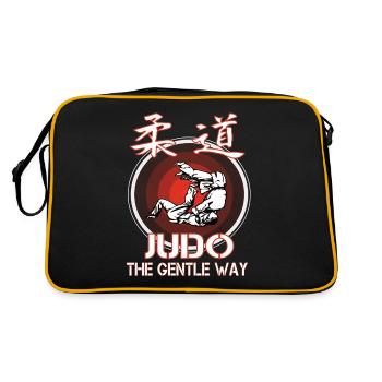 La tenue Cool Judo The Gentle Way - Sac Retro - noir/or - Dos