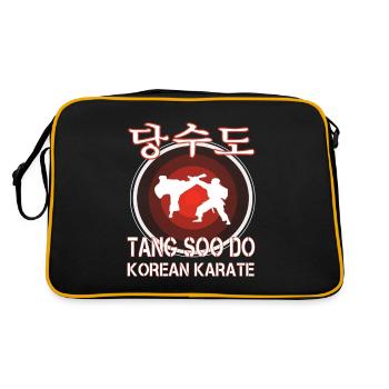 Tang so Do the korean Karate Design - Retro Bag - black/gold - Back
