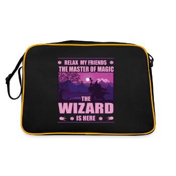 Magicien, le maître de la magie, chemise de joueur de rôle - Sac Retro - noir/or - Dos