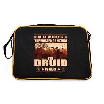 Druid, the master of nature design - Retro Bag - black/gold - Back
